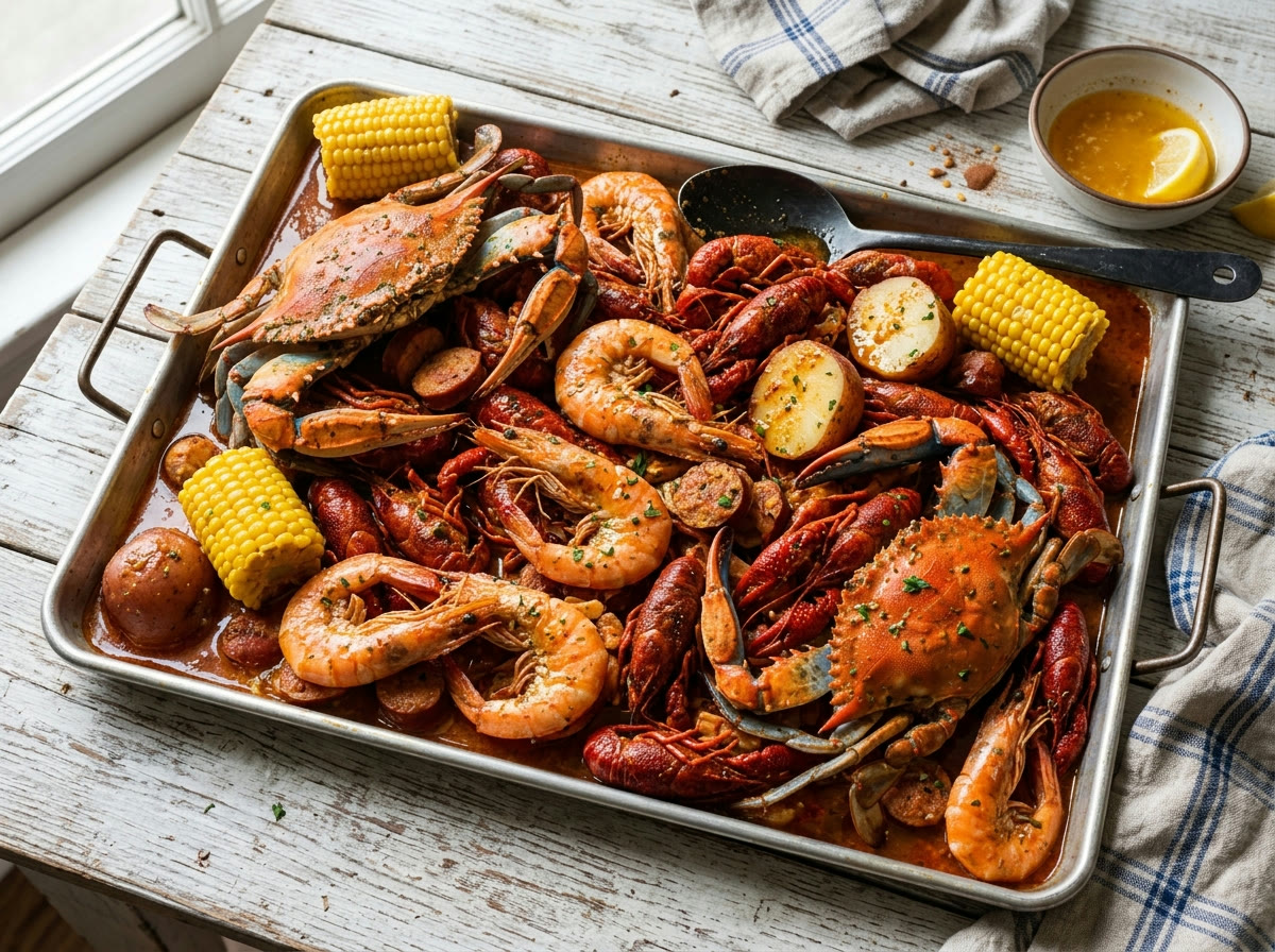 The First Mate — blue crab, shrimp and crawfish boil